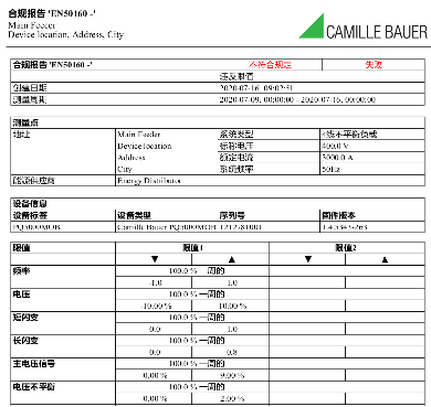 電能質(zhì)量監(jiān)控軟件-結果報告